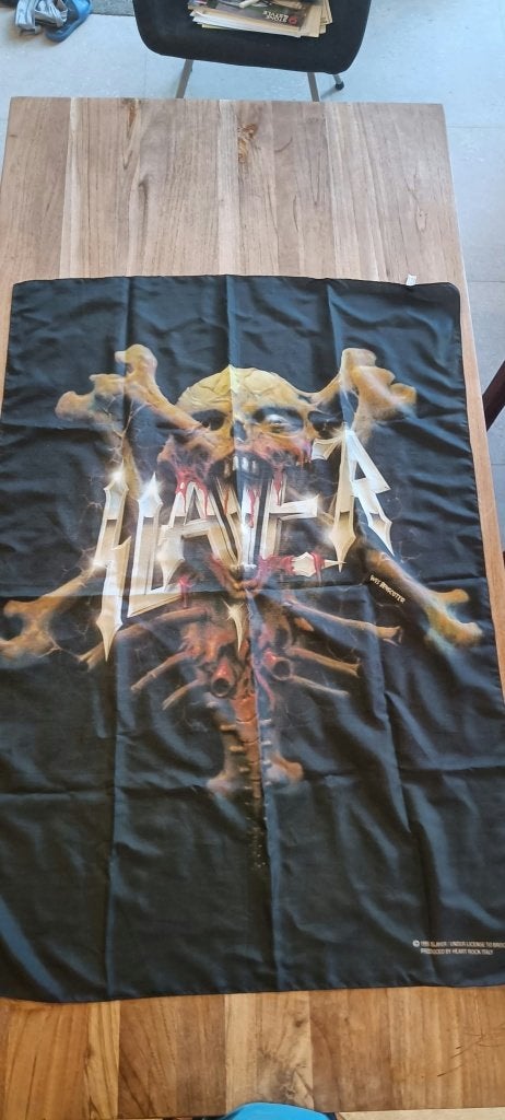SLAYER - band vlag / band flag, CD & DVD, Enlèvement, Comme neuf