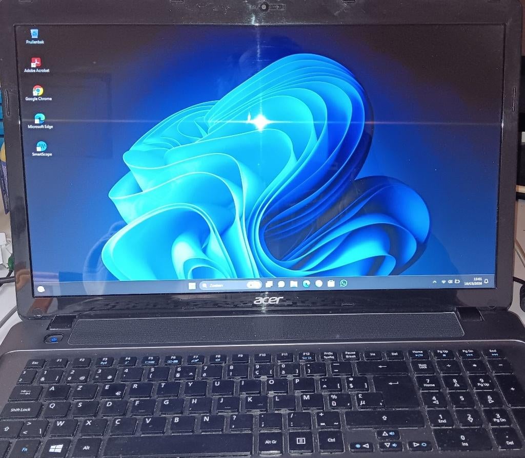 Acer laptop, Gebruikt, HDD, 2 tot 3 Ghz, 8 GB