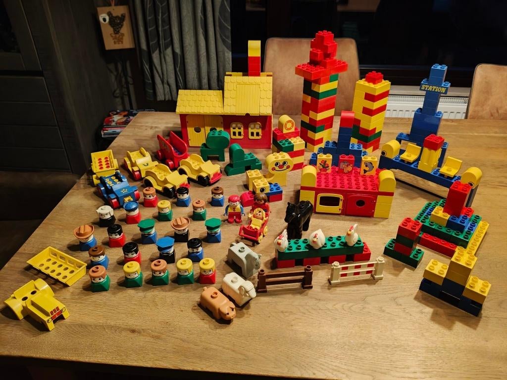 très grande collection vintage Lego Duplo nombreuses poupées, Accessoires inclus, Utilisé, Duplo, Briques en vrac