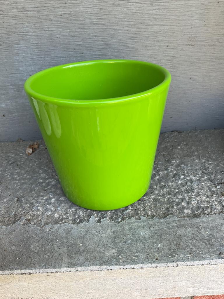 Groene bloempot, Ophalen of Verzenden, Nieuw