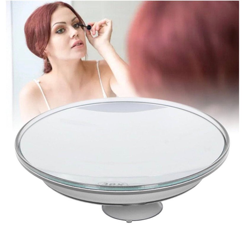 Make-up Spiegel met 30x Vergroting en Zuignappen, Ophalen of Verzenden, Nieuw, Gehele gezicht, Verzorging