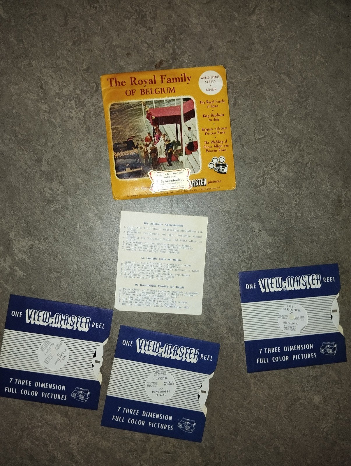 Sawyer’s View-Master 3-Reel Packet: "The Royal Family of Bel, Verzamelen, Ophalen