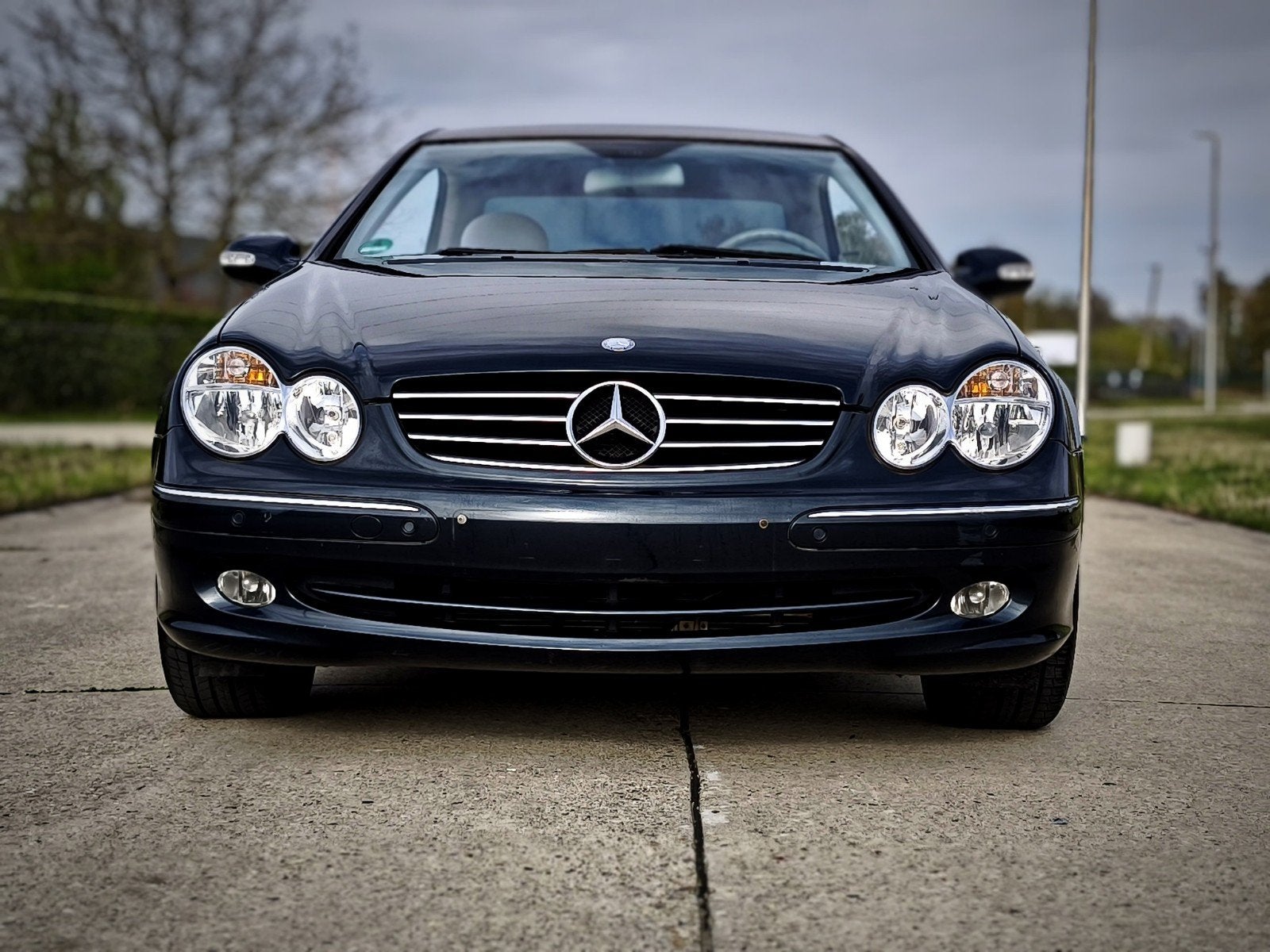 Mercedes-benz clk240 Coupé avantgarde, Auto's, Mercedes-Benz, Automaat, Beige, Elektrische ramen, Blauw