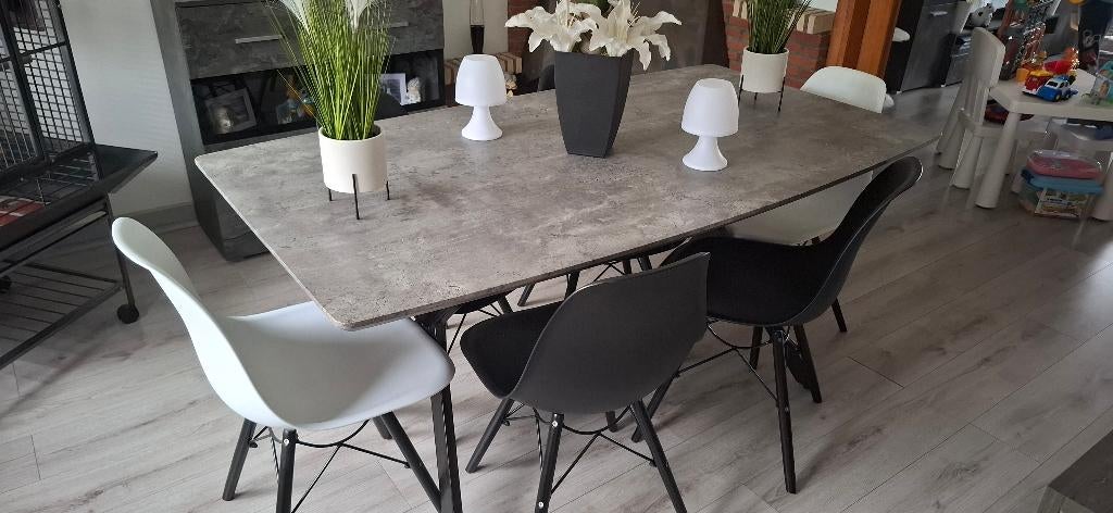 ️⚡️table de salle a manger + 6 chaise️⚡️, Enlèvement, Autres couleurs, Bois, Cinq, Six Chaises ou plus