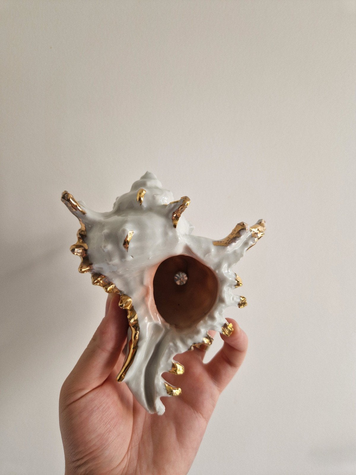 Coquille en porcelaine, style Capodimonte, Italie, Enlèvement ou Envoi
