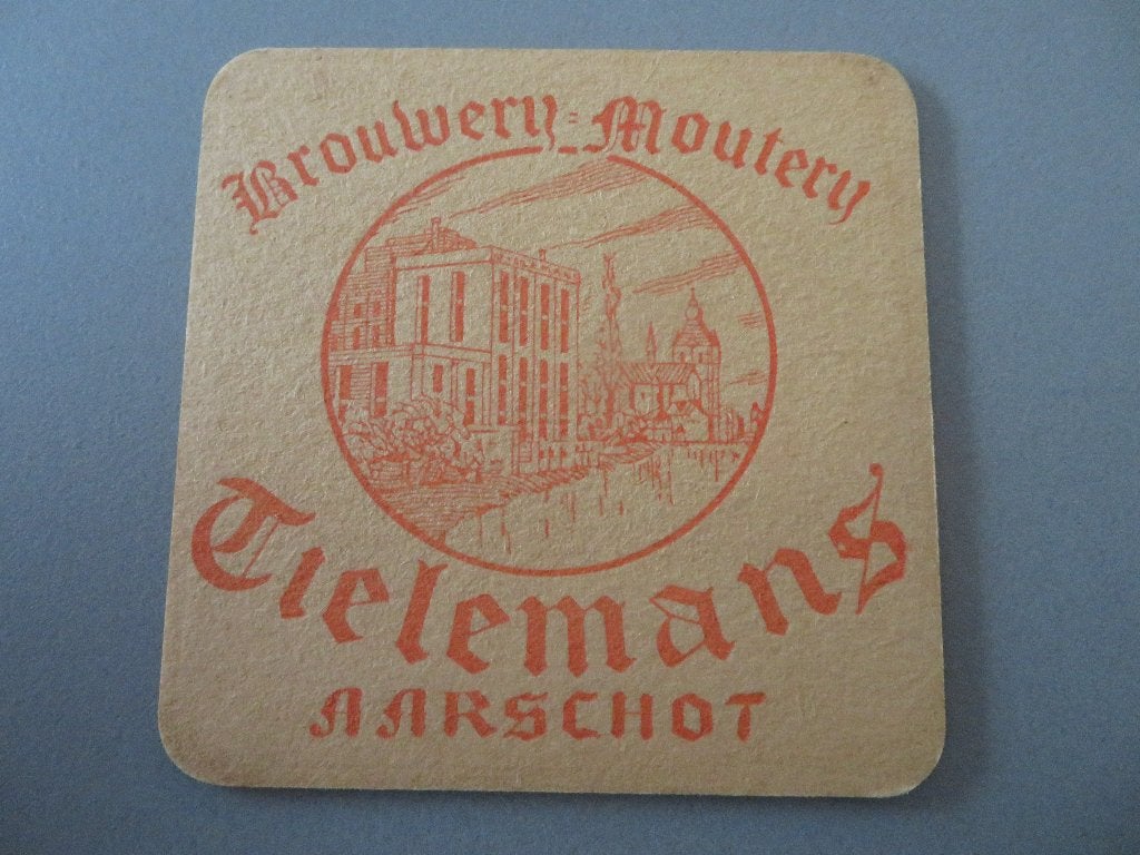 bierviltje brouwerij Tielemans Aarschot, Ophalen of Verzenden, Zo goed als nieuw, Viltje(s), Overige merken