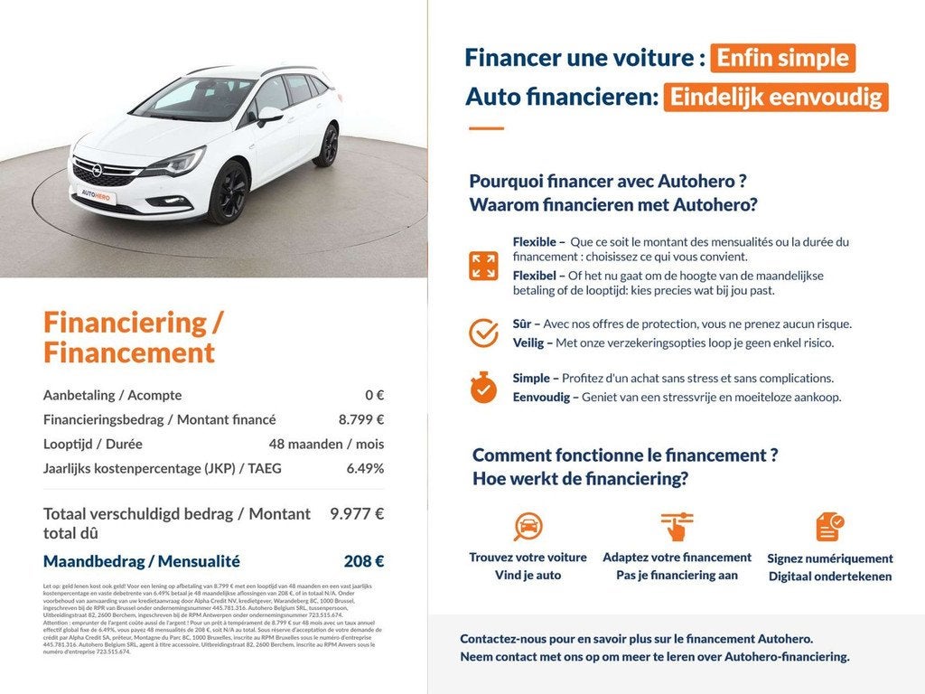 Opel Astra 1.6 CDTI ON Start/Stop, Autos, Opel, Anti démarrage, Achat, Boîte manuelle, 5 portes