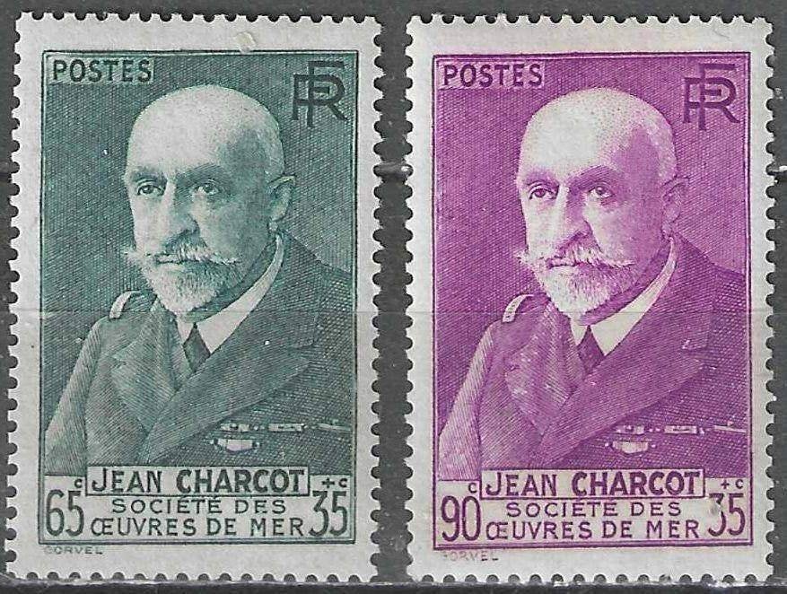 Frankrijk 1938/1939 - Yvert 377-377A - J.B. Charcot (PF), Verzenden, Postfris