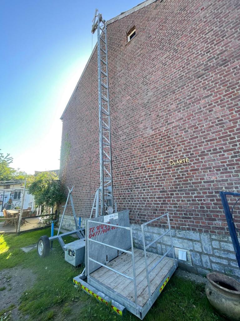 Bouwlift - 230v - 6,5m, Bricolage & Construction, Monte-charges, Enlèvement, Comme neuf, Ascenseur de chantier
