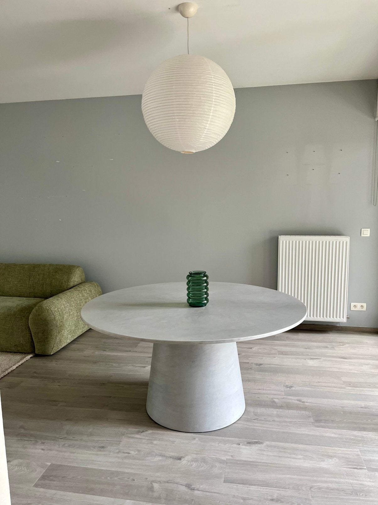 Eettafel Mortex 150cm — Unit 14, Maison & Meubles, Tables | Tables à manger, Comme neuf, Cinq personnes ou plus, Rond, Autres matériaux