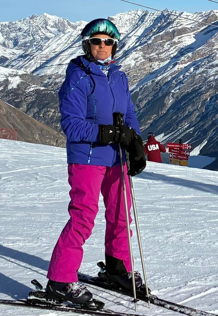 Skibroek Peak Performance dames L fuschia, Ophalen, Zo goed als nieuw, Maat 38/40 (M), Broek