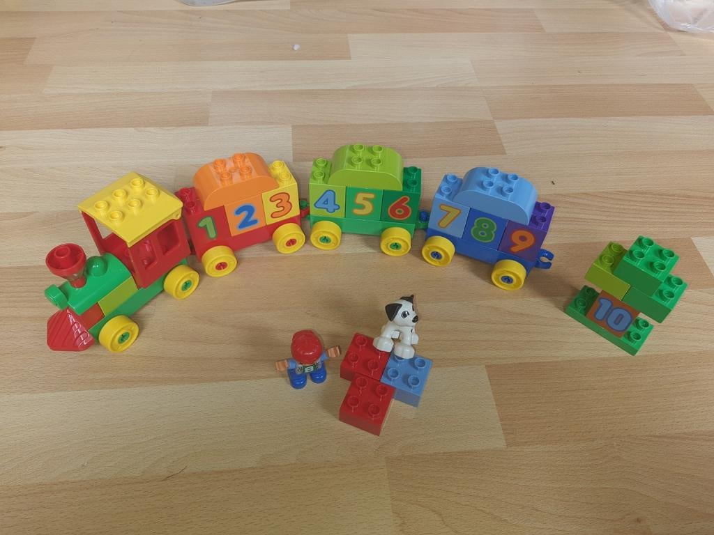 LEGO DUPLO Getallentrein Leren Tellen, Enlèvement ou Envoi, Comme neuf, Ensemble complet, Duplo