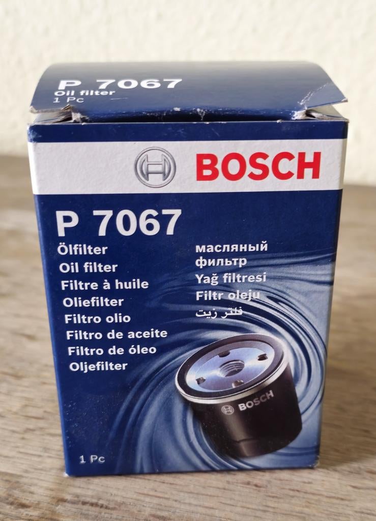 Filtre à huile BOSCH P 7067, Auto-onderdelen, Filters, Alfa Romeo, Fiat, Ford, Opel, Suzuki, Lancia, Nieuw, Ophalen