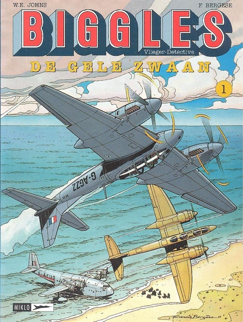 Verzameling strips Biggles., Boeken, Stripverhalen, Zo goed als nieuw, Meerdere stripboeken, Ophalen of Verzenden