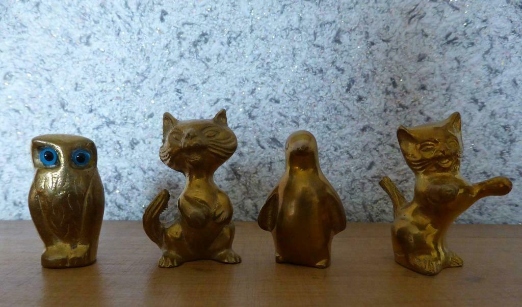 4 animaux en cuivre, Enlèvement ou Envoi, Comme neuf