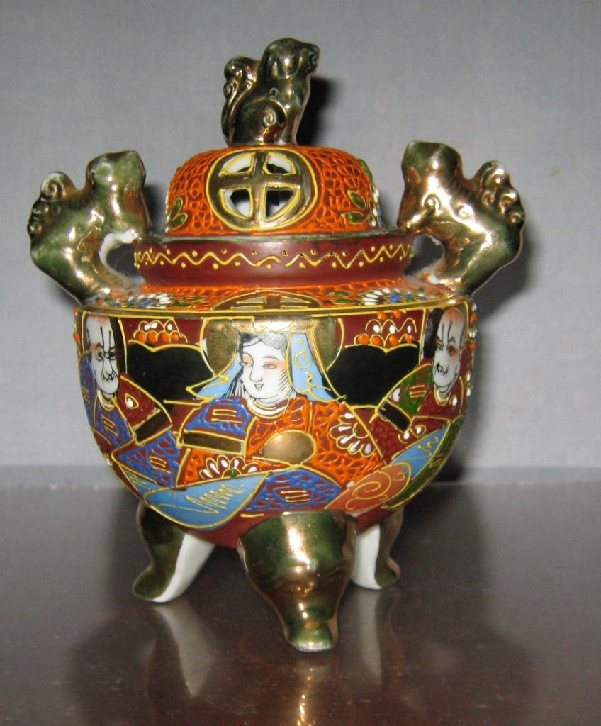 oud chinees vaasje met deksel, Ophalen of Verzenden