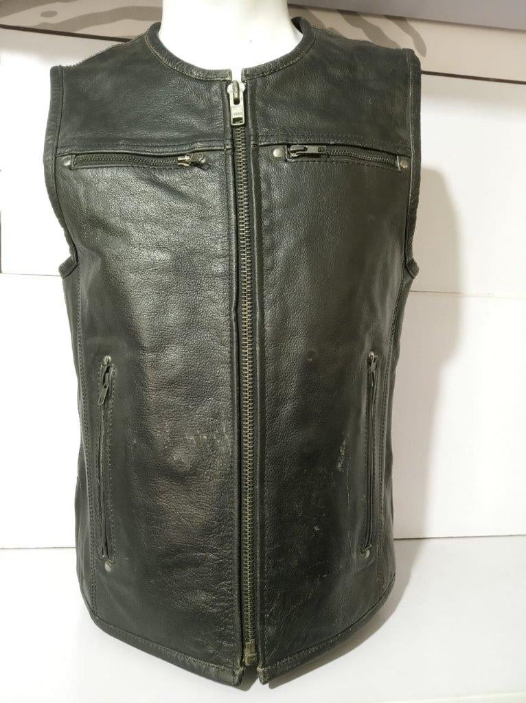 Nieuw leren motorvest, Motoren, Kleding | Motorkleding, Verzenden, Nieuw met kaartje, Kinderen, Jas | leer