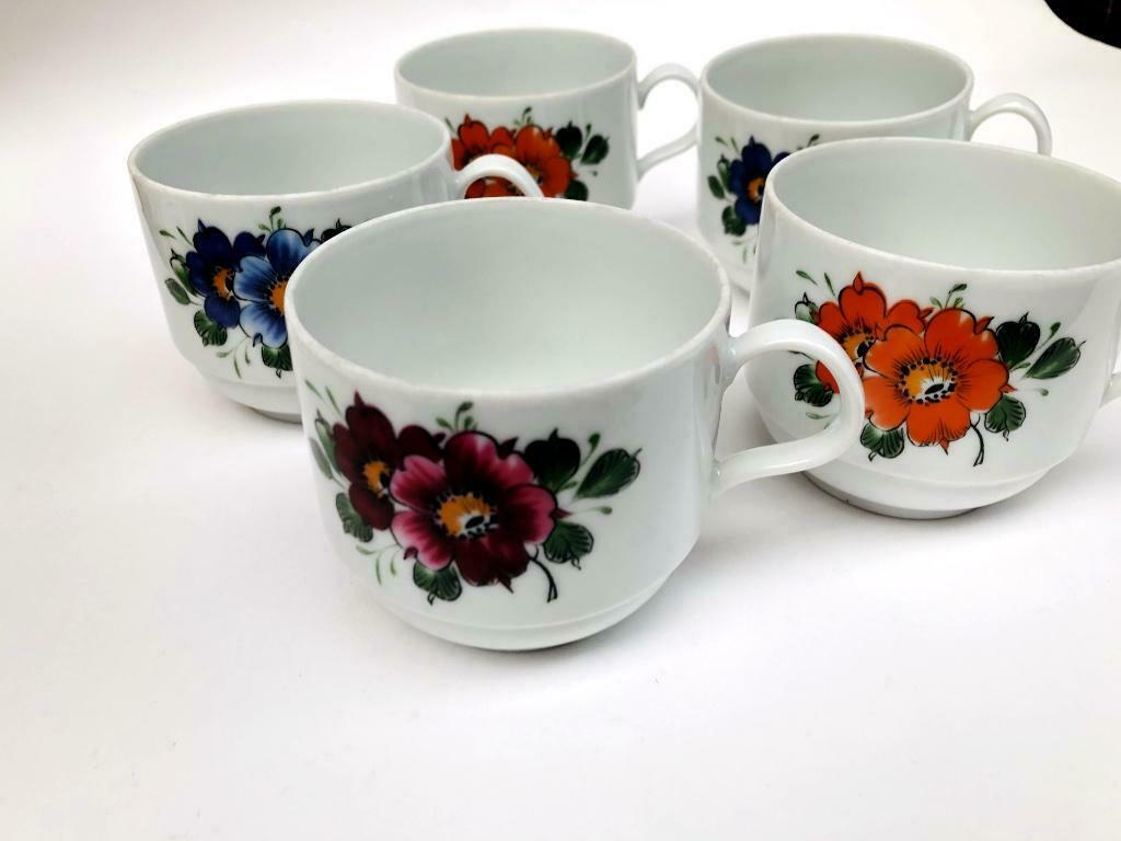 Vintage - 5x Bavaria Tassen - Creidlitz - Made in Germany, Enlèvement ou Envoi