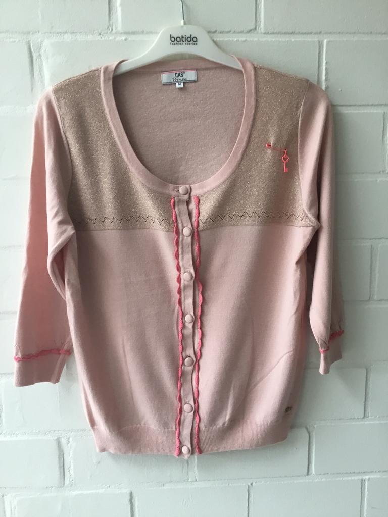Gilet CKS, Kleding | Dames, Truien en Vesten, Maat 38/40 (M), Ophalen of Verzenden, Zo goed als nieuw, Roze