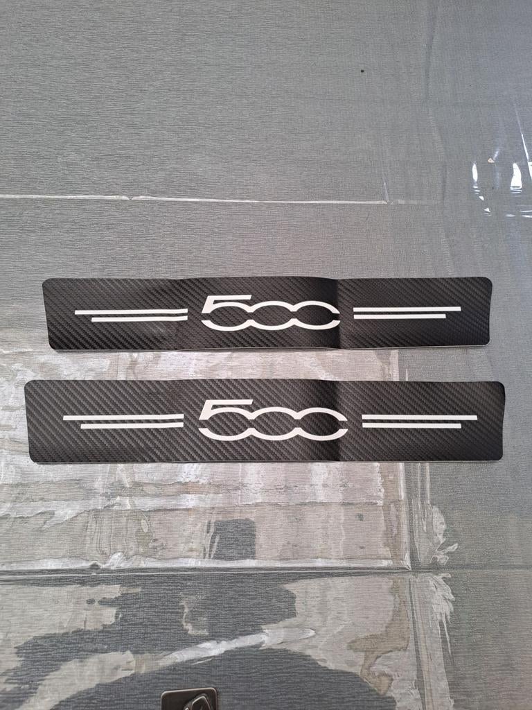 Autocollants carbone pour portes et portières Fiat 500 (tuni, Autos : Divers, Autocollants de voiture, Enlèvement ou Envoi