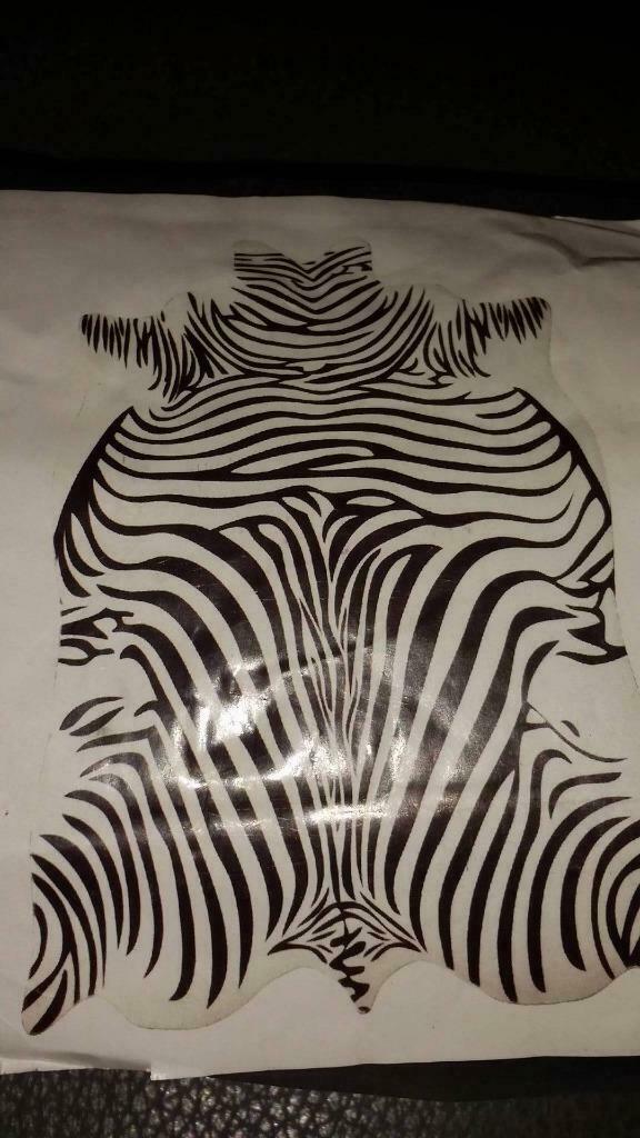 synthetisch zebra tapijt nieuw, Huis en Inrichting, 100 tot 150 cm, Nieuw, Overige vormen, Zwart