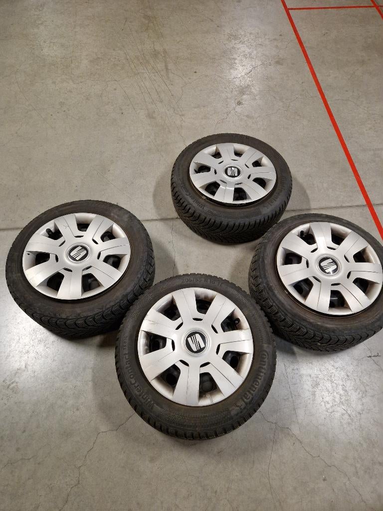 Pneus hiver VW/SEAT/SKODA 5X112, Autos : Pièces & Accessoires, Pneus & Jantes, Pneus hiver, 16 pouces, Véhicule de tourisme, 205 mm
