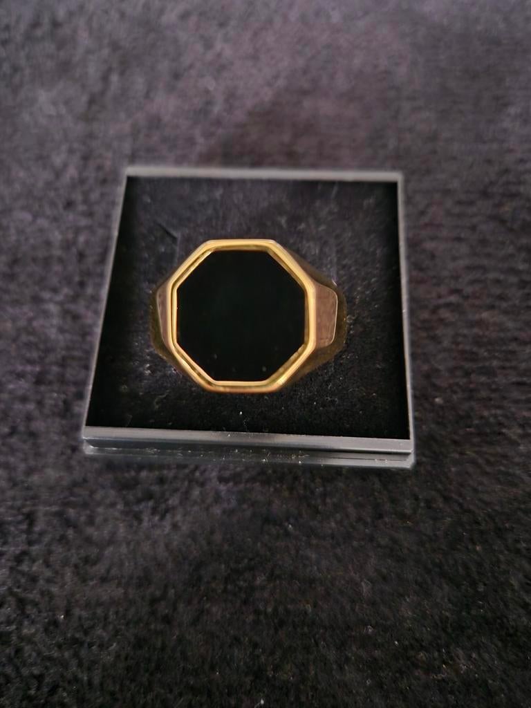 Nieuwe herenring in stainless steel maat 11, IJzer of Staal, Heer, Nieuw, Ophalen of Verzenden