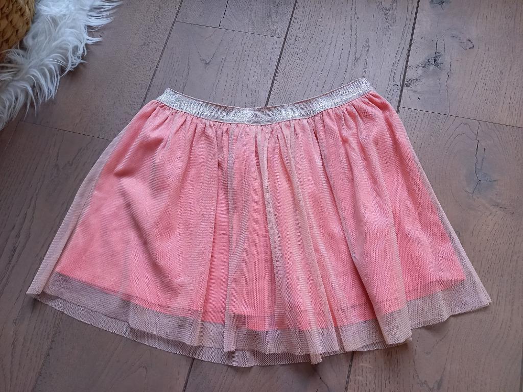 Maat 134 : rokje met tulle zalmkleur van Limon, Kinderen en Baby's, Meisje, Ophalen of Verzenden, Zo goed als nieuw, Jurk of Rok