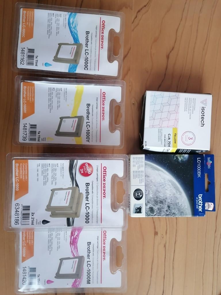 13 Brother LC-1000 inktpatronen, Computers en Software, Printerbenodigdheden, Ophalen of Verzenden, Nieuw, Cartridge, Brother