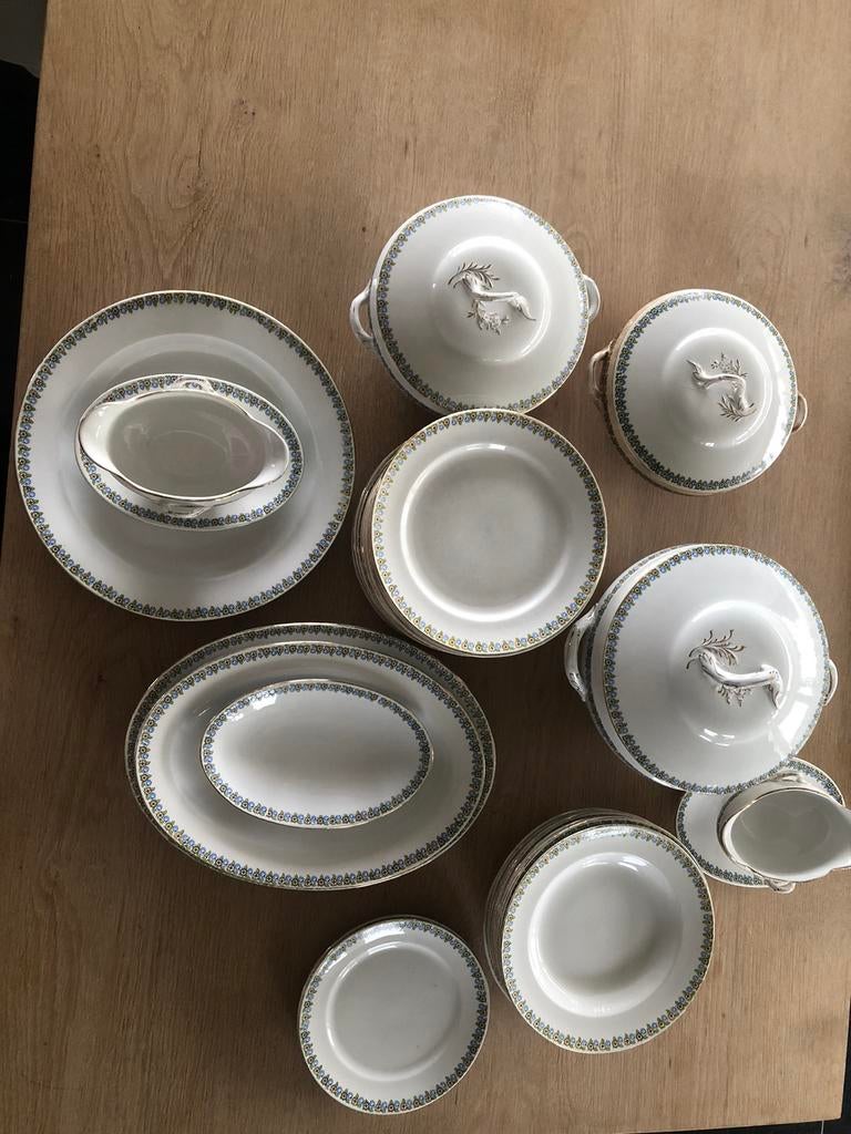 Vintage eet Servies van boch, Ophalen, Zo goed als nieuw