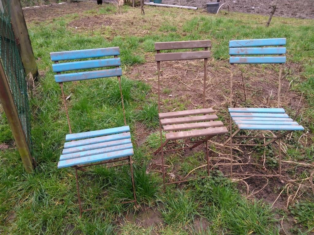 Tuinstoelen, Enlèvement