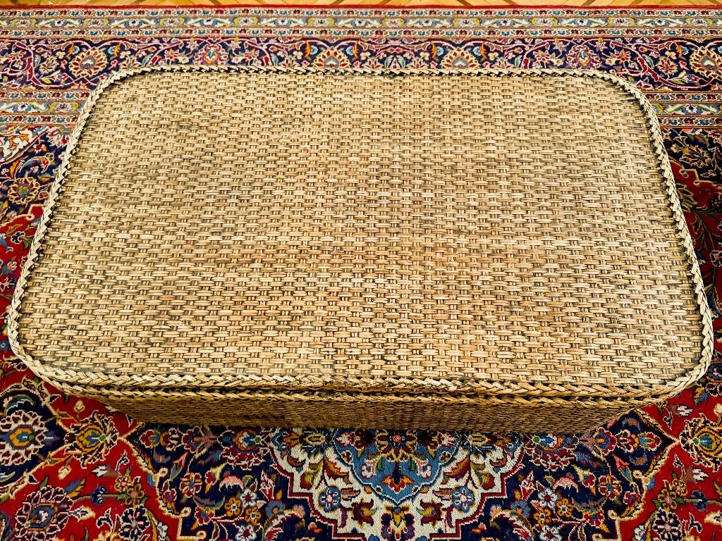 Table basse vintage en rotin, Enlèvement