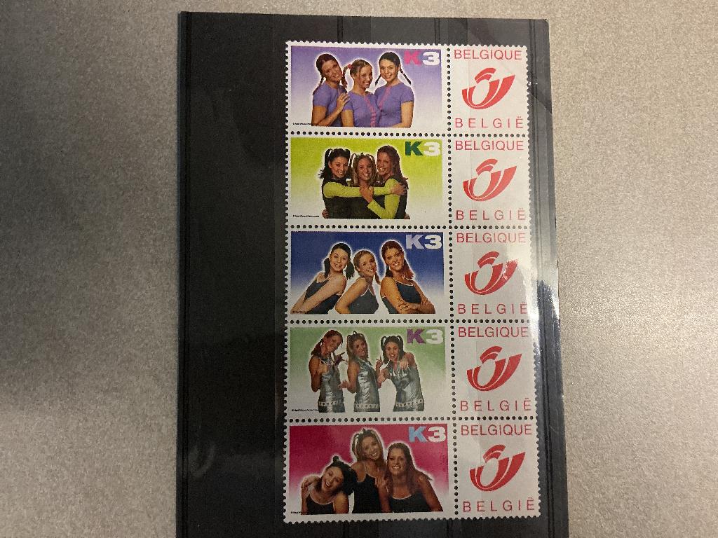 Postzegels België K3, Verzenden, Postfris