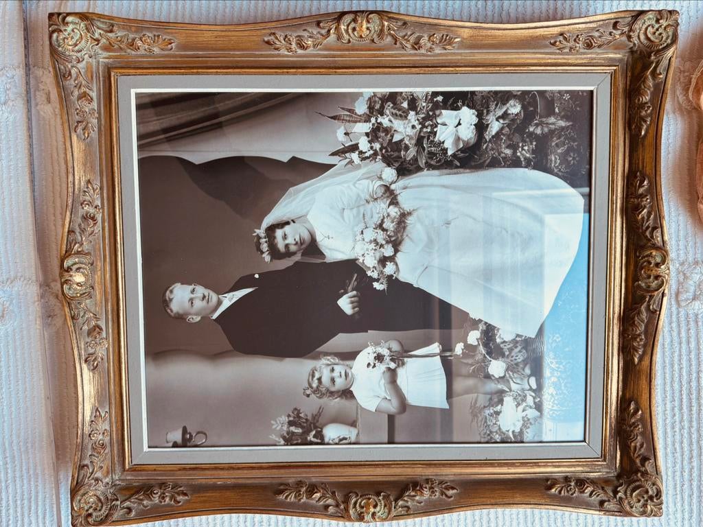Retro vintage antieke oude kader lijst, Ophalen of Verzenden