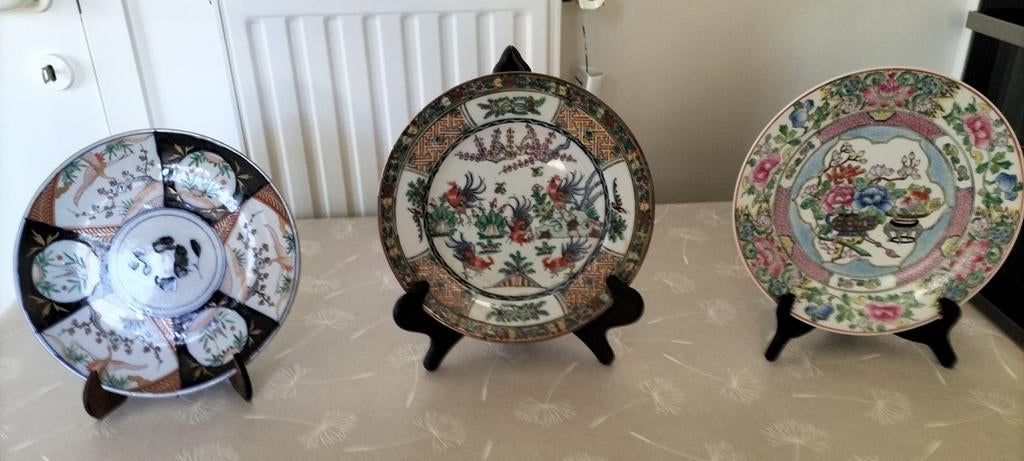 Chinese borden. Voor alle drie de borden., Ophalen