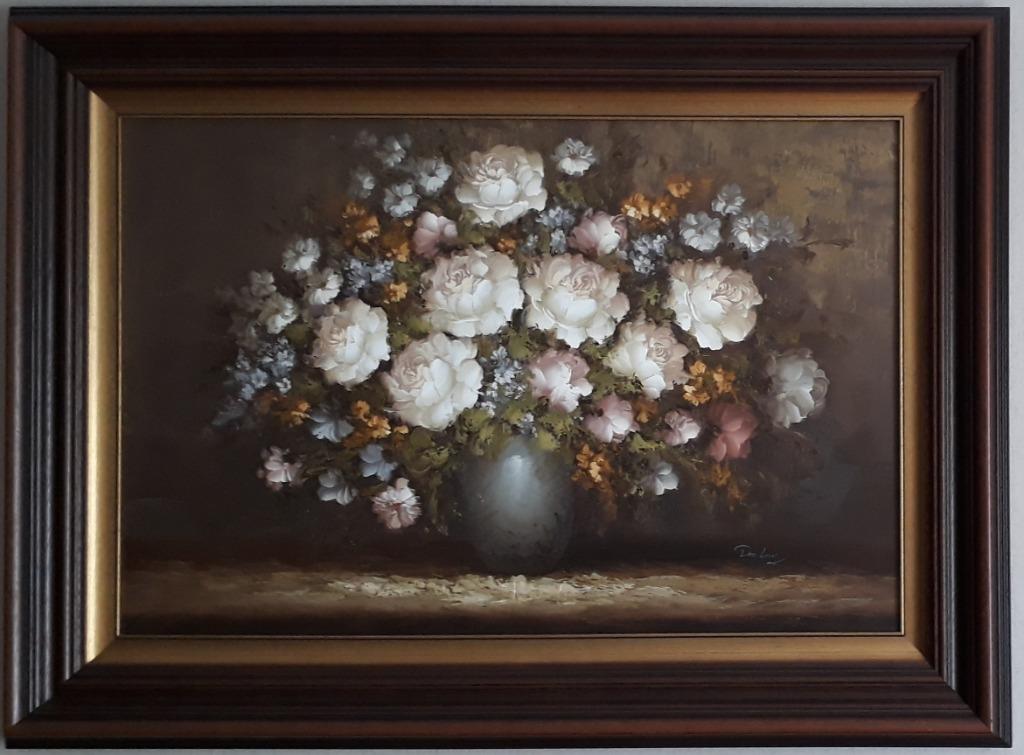 Schilderij Domberg Bloemen kader 114 x 84 cm, Ophalen