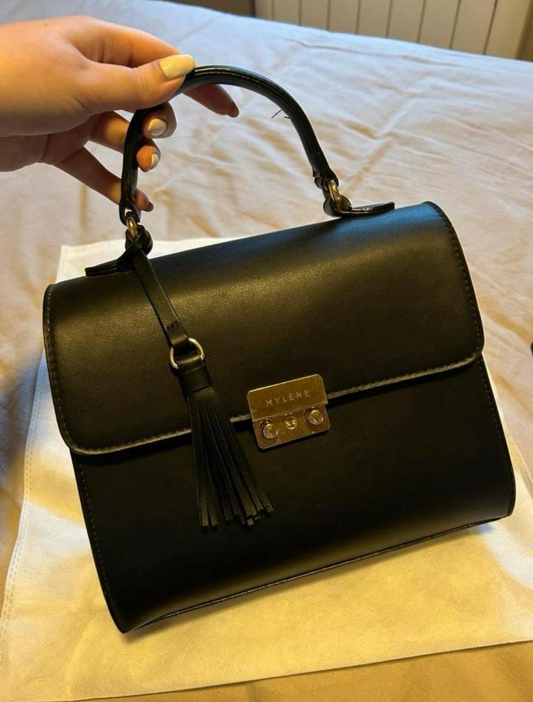 Sac a mains Mylène, Enlèvement, Comme neuf, Noir, Sac à bandoulière