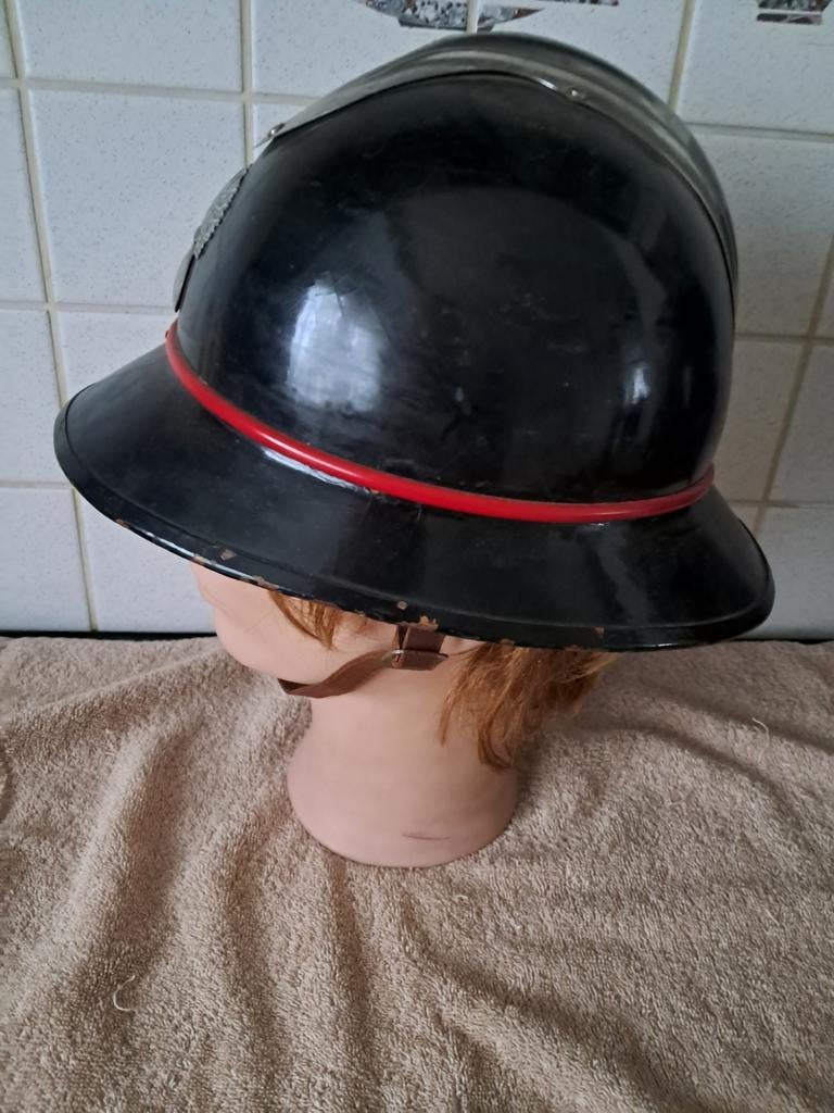 Ancien casque de la gendarmerie belge, Collections, Enlèvement ou Envoi, Gendarmerie, Casque ou Béret