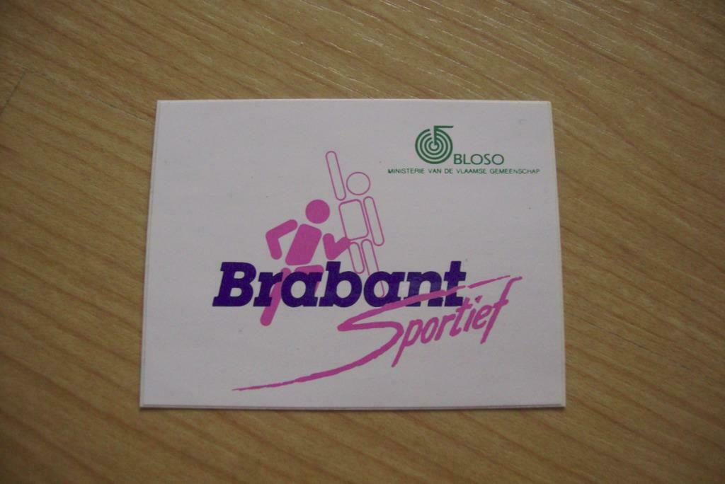Sticker Bloso ‘Brabant sportief’, Verzamelen, Ophalen of Verzenden, Nieuw, Bedrijf of Vereniging