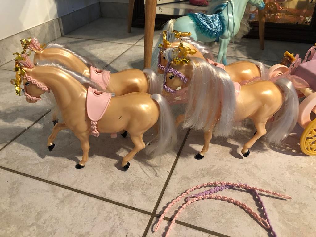 Calèche avec 4 chevaux, Enlèvement ou Envoi, Comme neuf