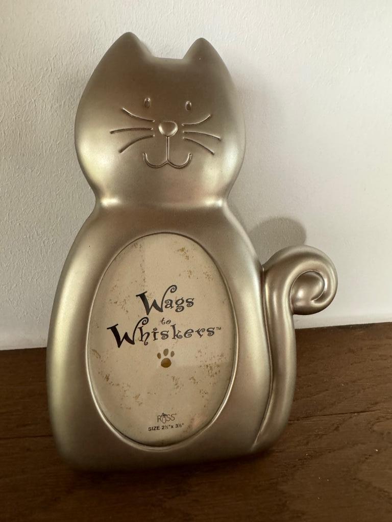Vintage fotohouder Russ kat poes, Enlèvement ou Envoi, Neuf, Animal