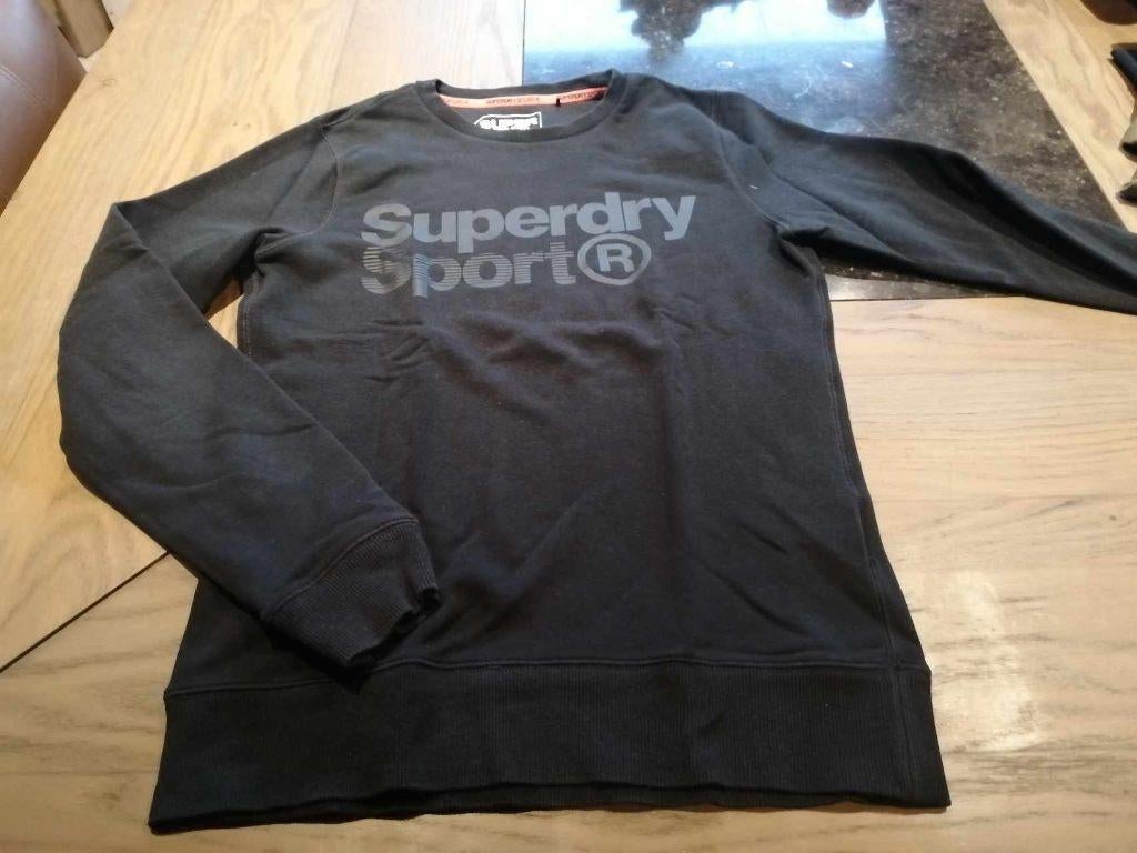 Trui zwart merk superdry – maat s, Zwart, SuperDry, Ophalen of Verzenden, Gedragen
