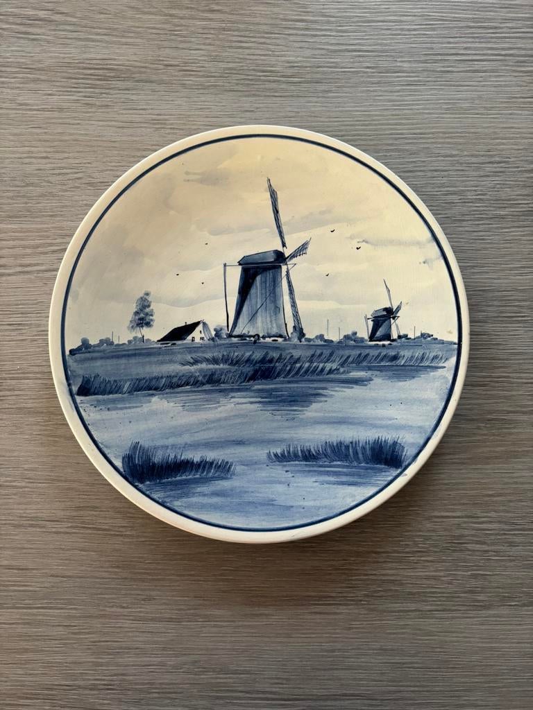 Plat mural Delft, Antiquités & Art, Enlèvement ou Envoi