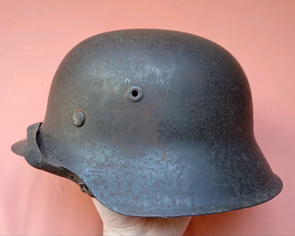 Casque Wo2 German M42 Heer/Wehrmacht complet, Collections, Objets militaires | Seconde Guerre mondiale, Enlèvement ou Envoi, Armée de terre