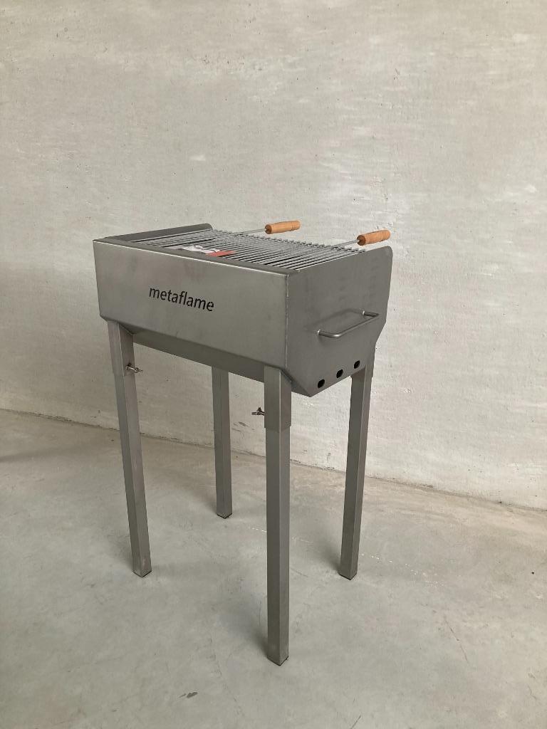 Professionele RVS-BBQ-Metaflame, Tuin en Terras, Houtskoolbarbecues, Nieuw, Ophalen of Verzenden