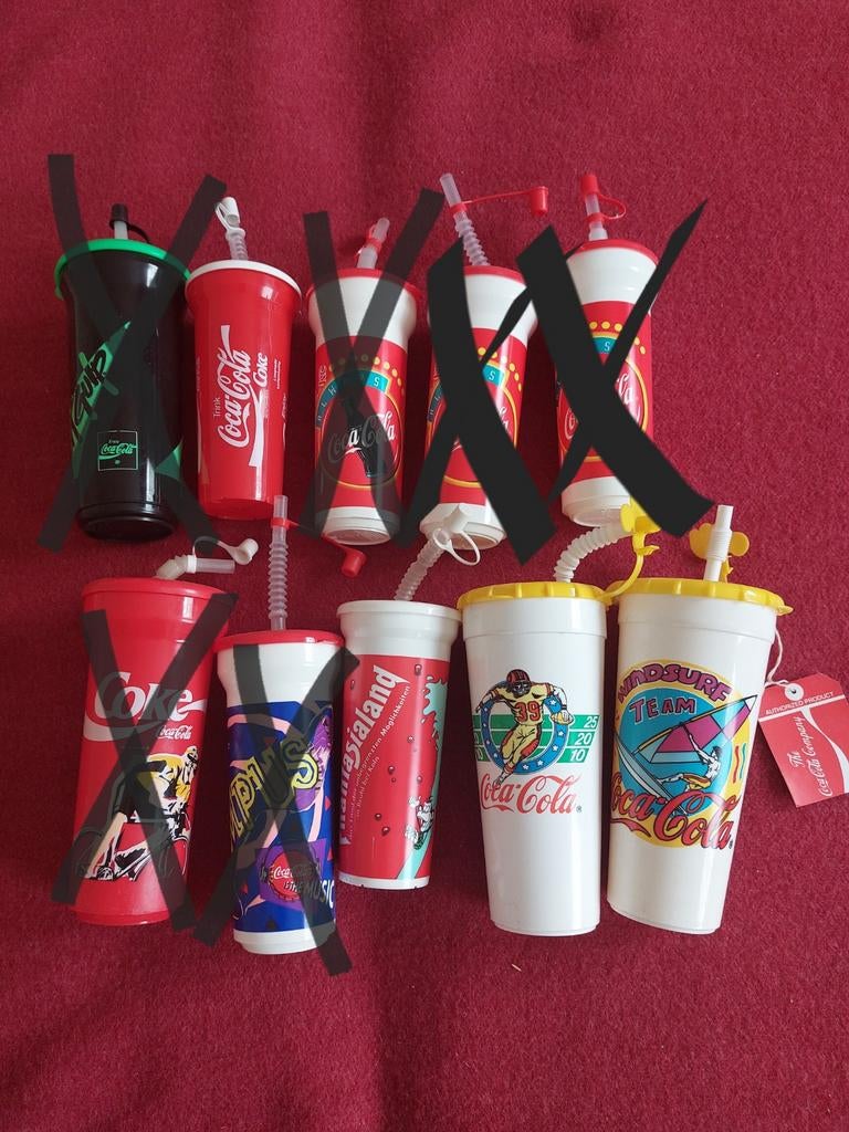 Coca-Cola drinkbekers, Ophalen of Verzenden, Gebruikt, Gebruiksvoorwerp