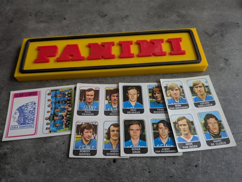 PANINI FOOTBALL 1973/74  AA GENT 4X STICKERS 1973, Verzenden, Zo goed als nieuw