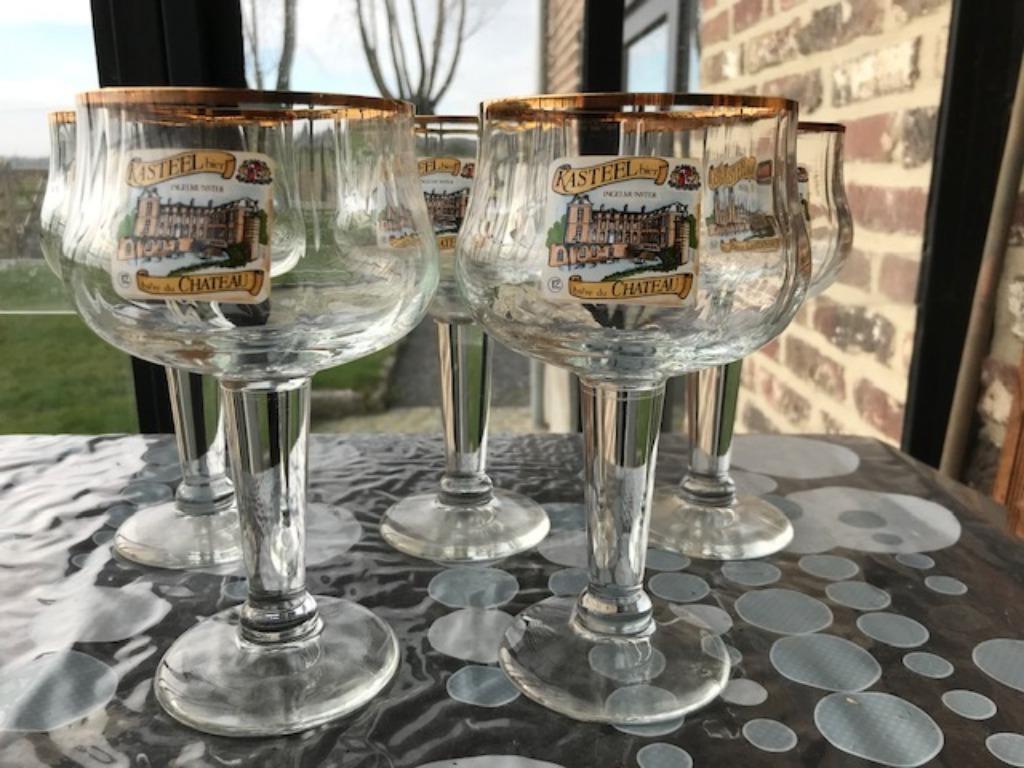 BIERGLAZEN KASTEELBIER NIEUW (6), Verzamelen, Ophalen, Nieuw, Bierglas