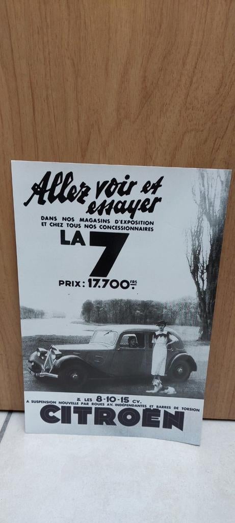 5 belles grandes cartes / photos / tirages Citroën, Enlèvement ou Envoi, Neuf