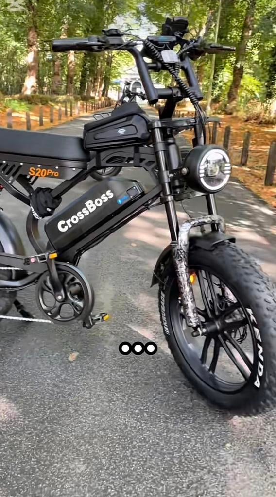 Fatbike S20 pro Crossboss 250w motor 48V, Enlèvement, Comme neuf, Autres marques